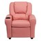 Emma and Oliver Contemporary Kids Recliner with Cup Holder and Headrest